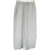 Light grey Tencel nine-inch pants for women, slimming and form-fitting, high-waisted casual pants with a flowing feel Item Picture